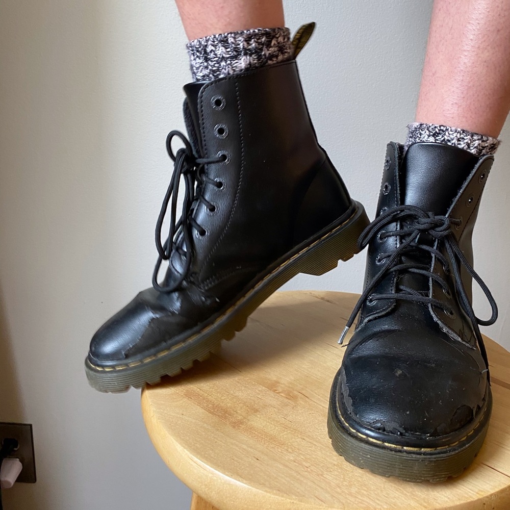 Dr. Martens Black Luana Boots